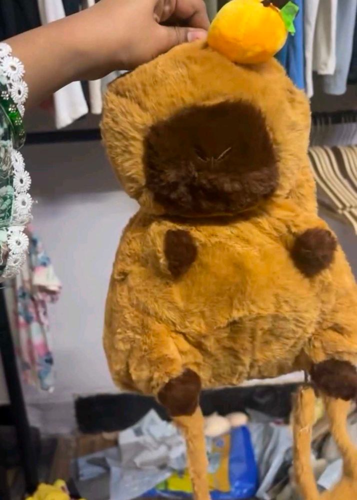 Cute Capybara Plush Bag