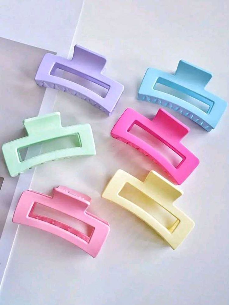 Pastel Hair Claw Clip Set pack of 6