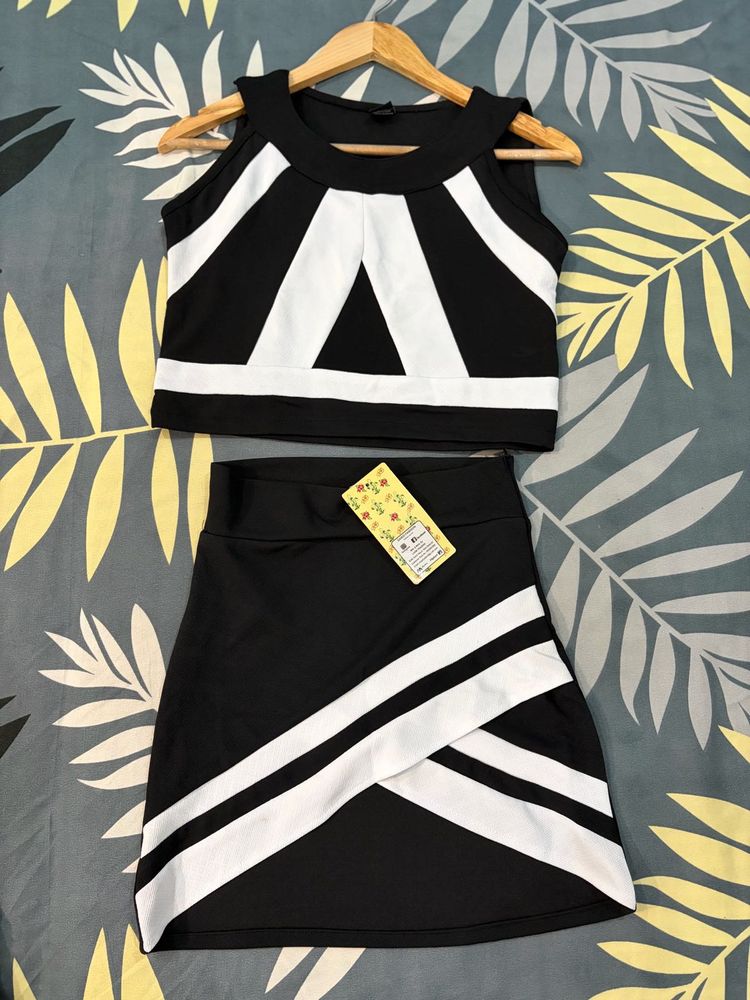 Chic Black &amp; White Co-ord Set