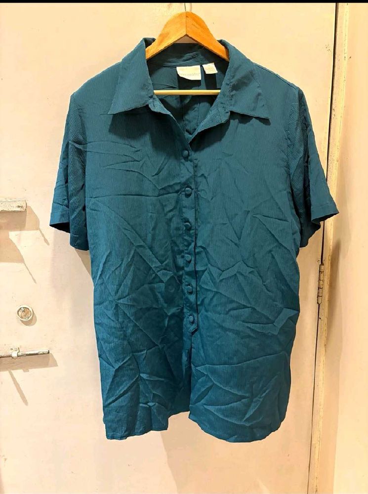 Teal Button-Up shirt