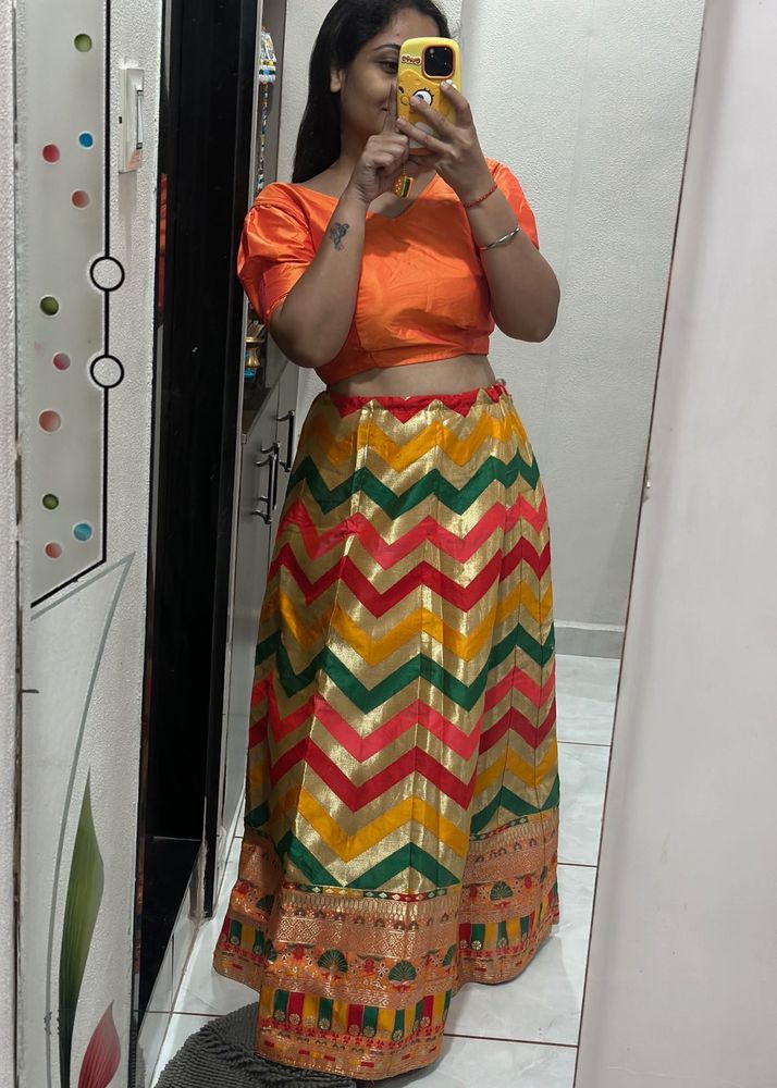 Haldi function special Vibrant Lehenga Set
