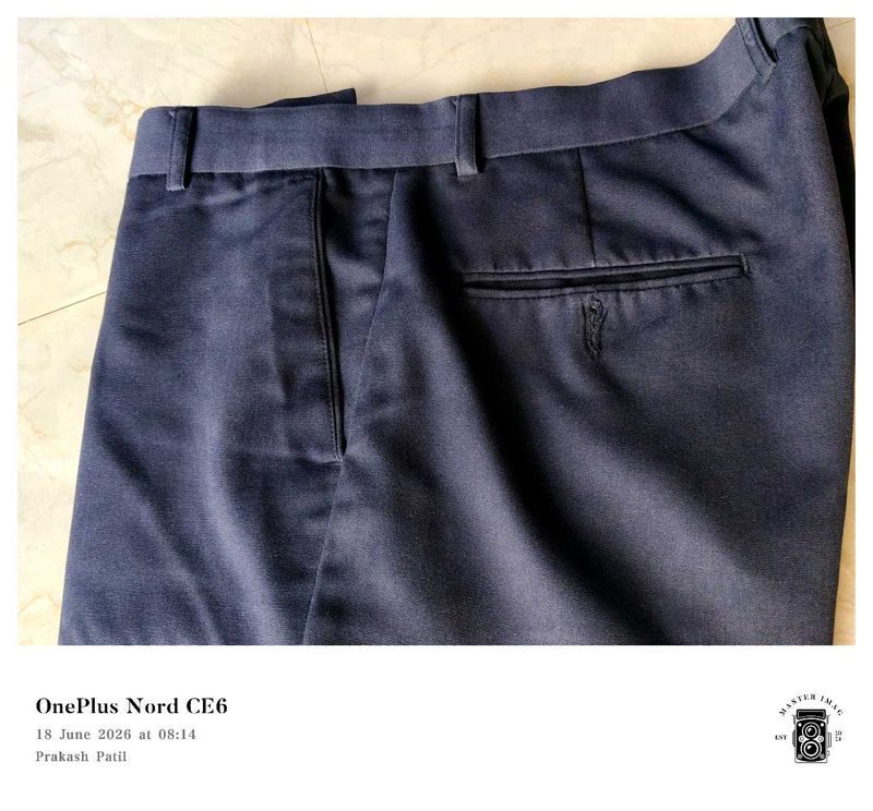 36" Men's Navy Blue Trousers Hardly Used