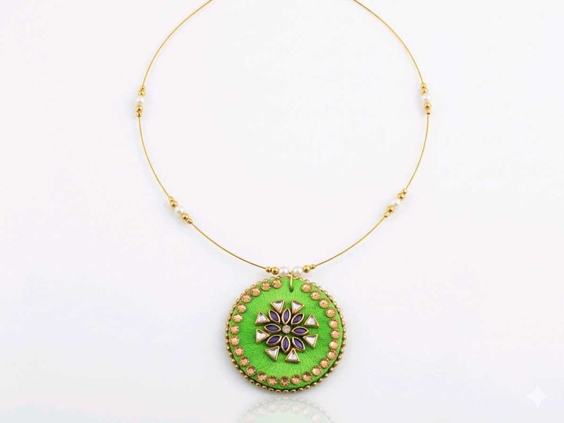Vibrant Green Statement Necklace
