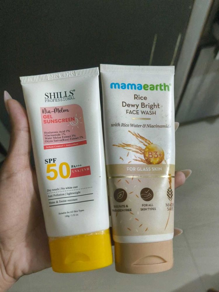 Facewash + Sunscreen