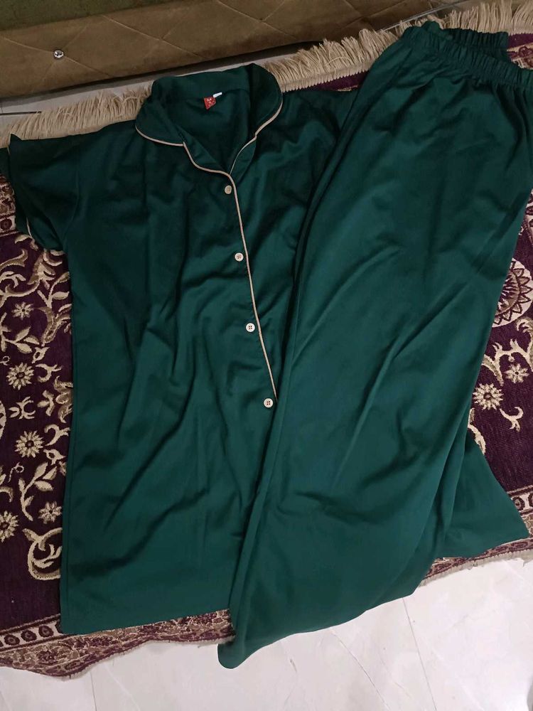 Stylish Green Pyjama Set