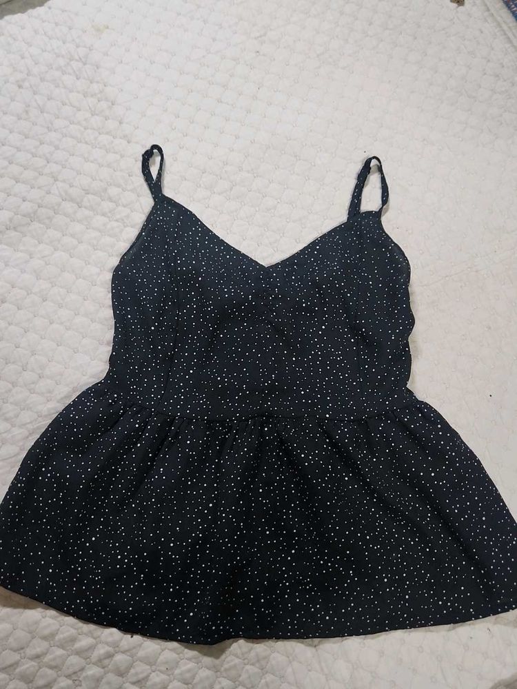 Sparkly Black Cami Top