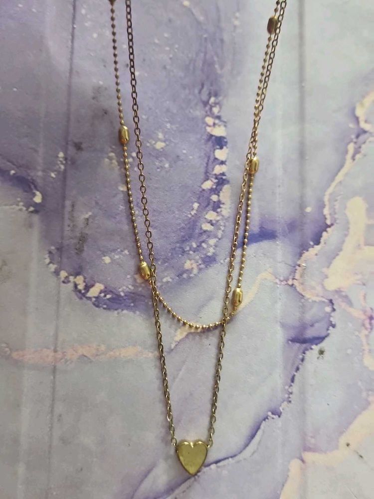 Layered Heart Pendant Necklace💕