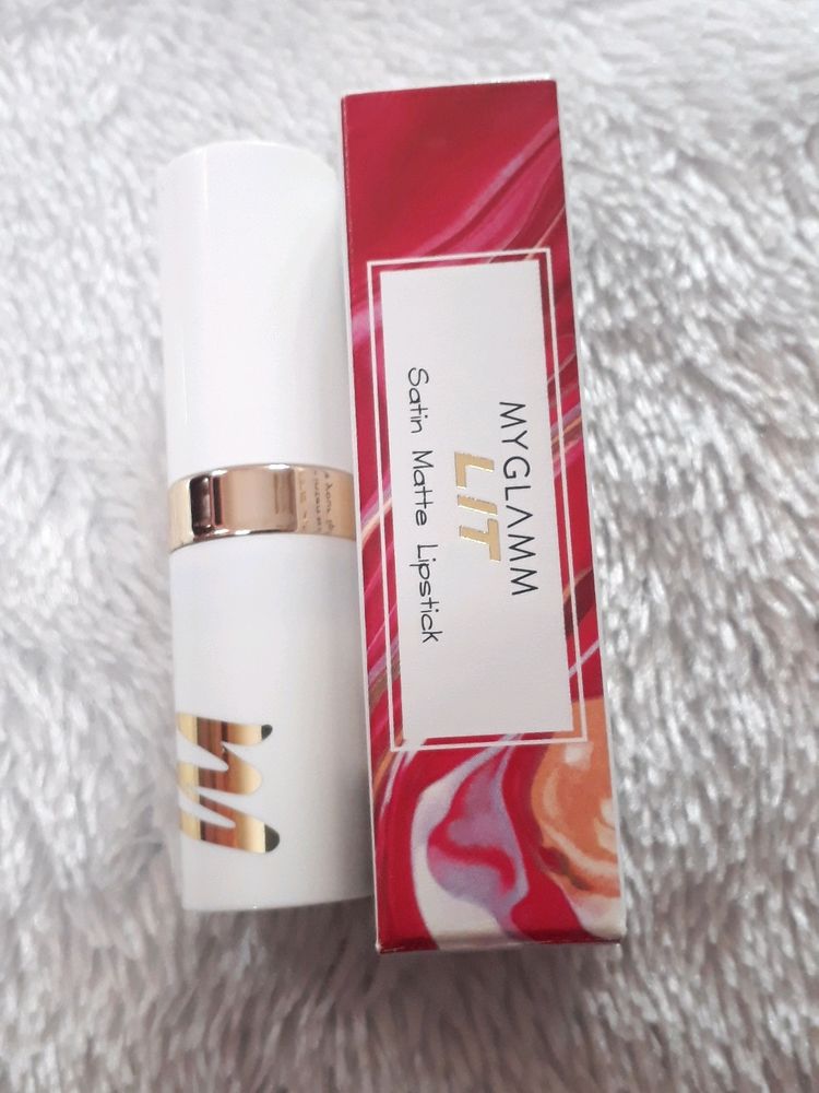MyGlamm LIT Satin Matte Lipstick-Lust Stories (Pin
