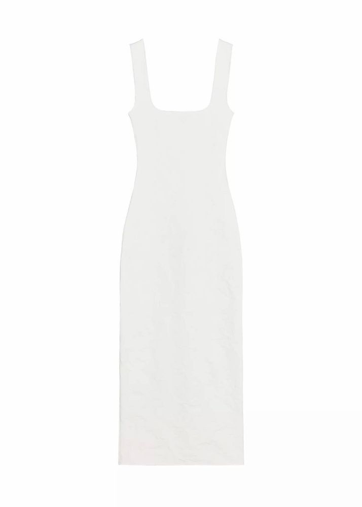 ZARA Square Neck Midi Dress