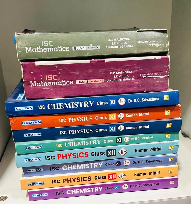 ISC Maths, Chemistry, Physics Books