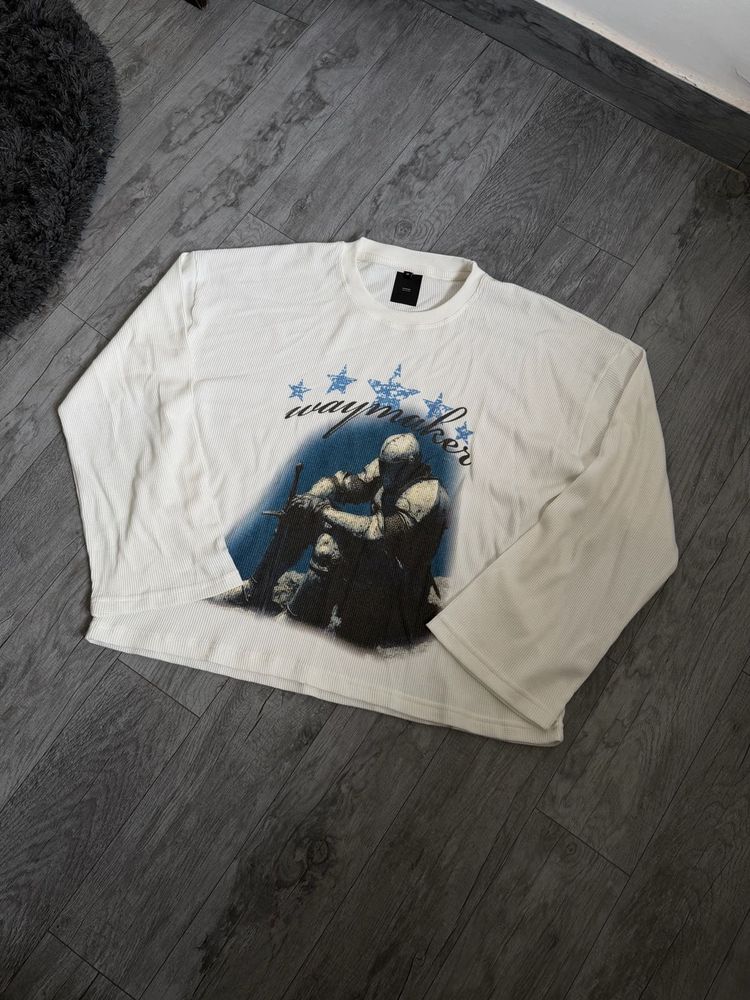 Waffle Cool Graphic Long Sleeve T-Shirt