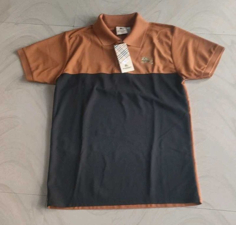 Stylish Two-Tone Polo Shirt