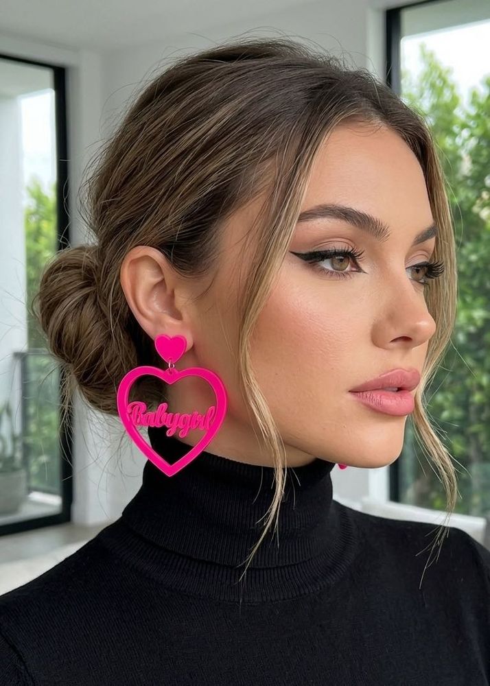 New Cute "Babygirl" Heart Earrings l Last pair