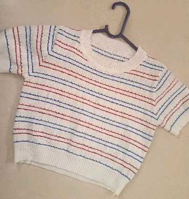 Striped Knit Crop Top