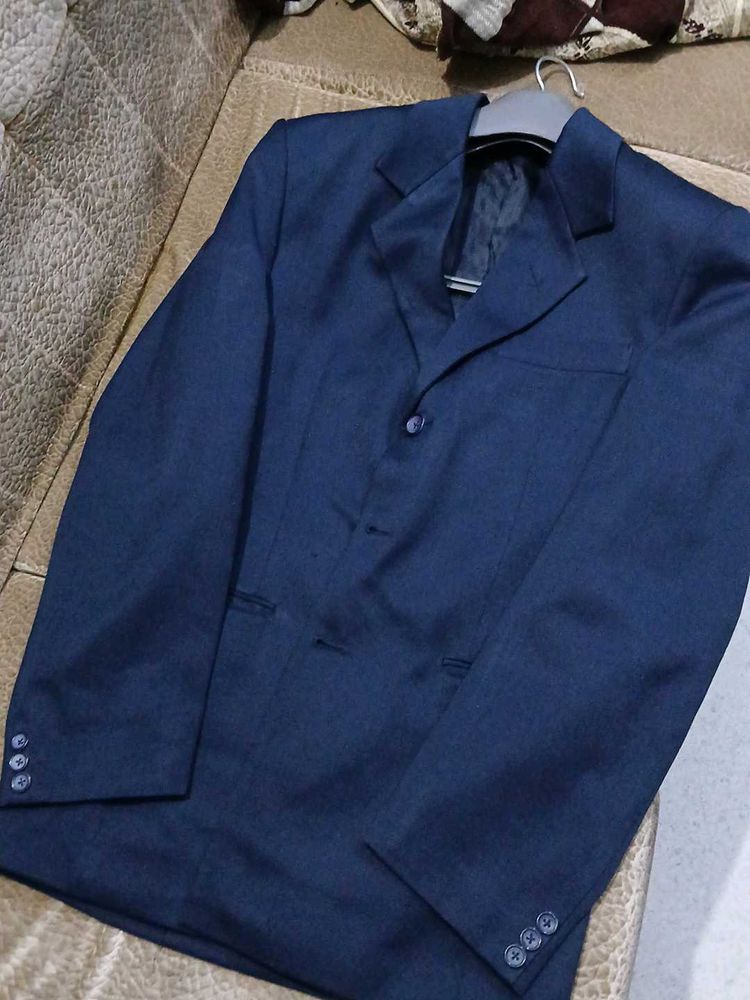 Navyblue Shining Coat For Man