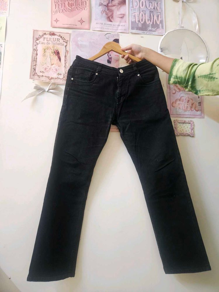Classic Black Denim Jeans
