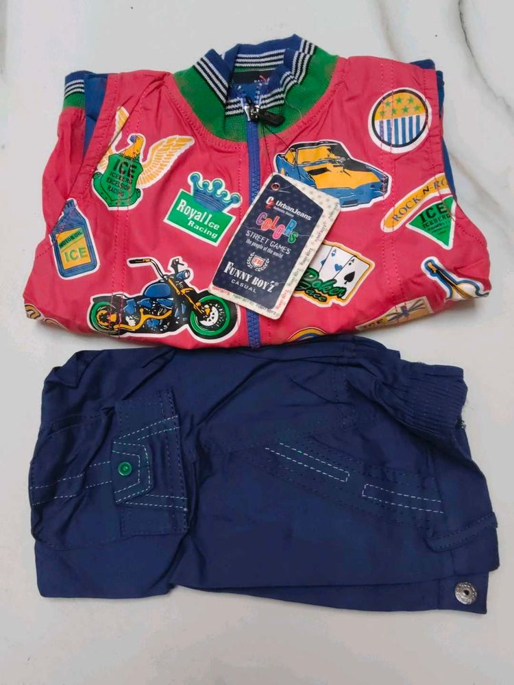 Cute Boys Jacket &amp; Pants Set