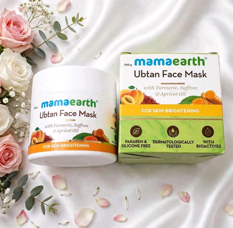 💜 Mamaearth Ubtan Face Mask - For Skin Brightenin