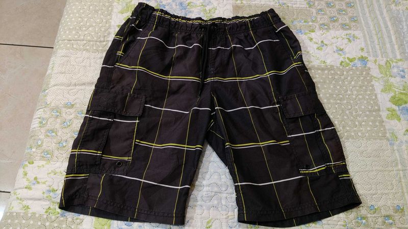 Men's Plaid Cargo Shorts