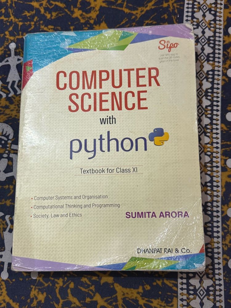 CS Python Sumita Arora Class 11th Book