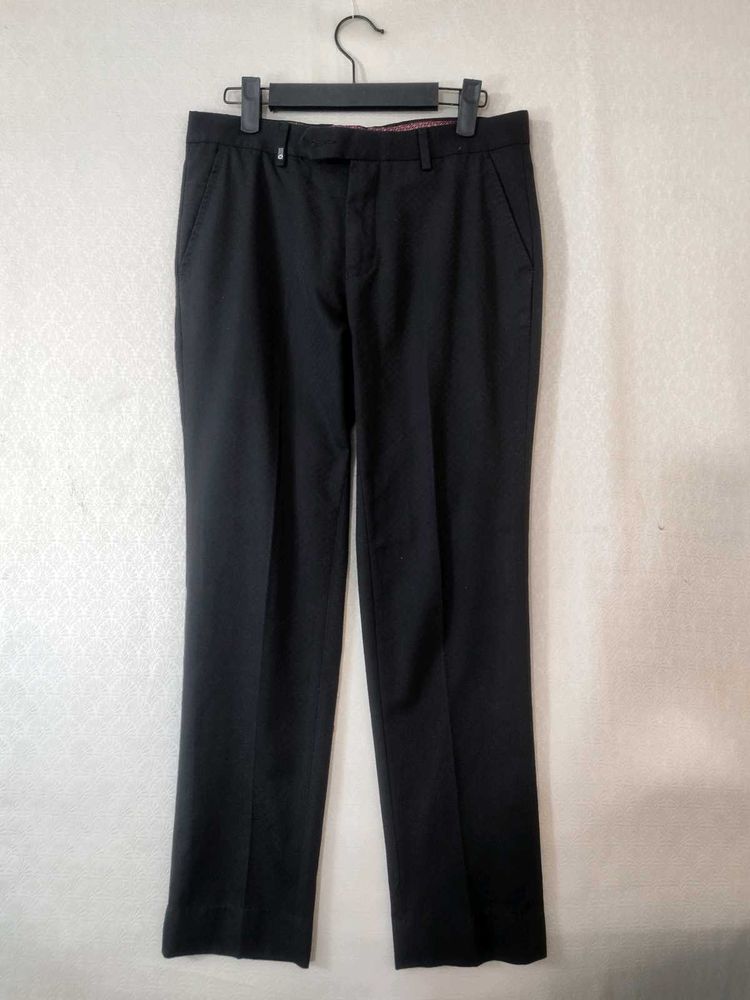 Men's Black Formal Trousers