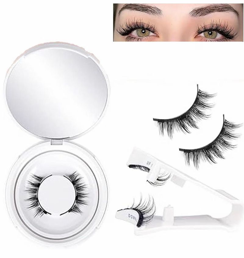 magnetic false 2 Lashes Kit with 1 Applicator