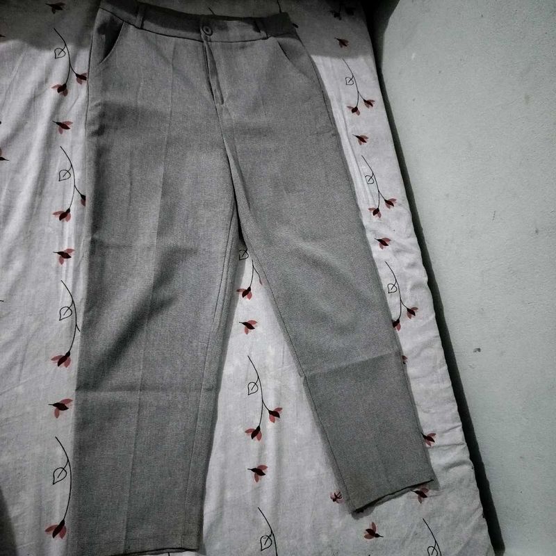 Stylish Grey Trousers for Women - Like New