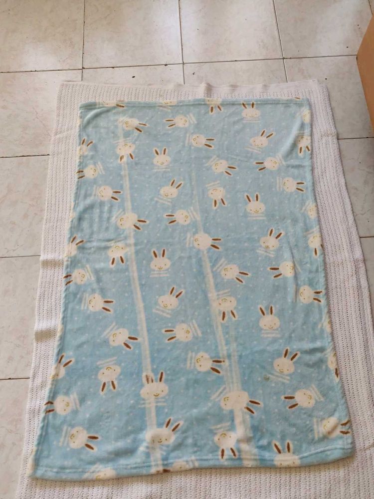 Cute Bunny Baby Blanket