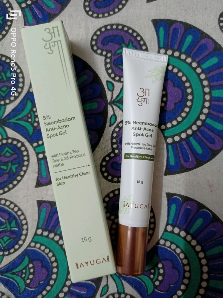 Ayuga 5% neem badam anty acne spot gel