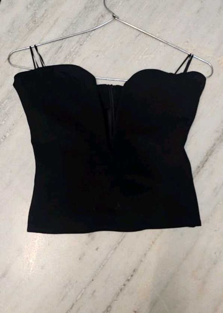 Chic Zara Black Corset Top