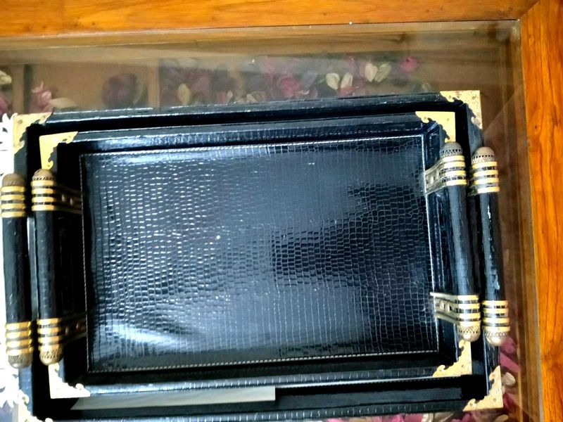 new Elegant Black Serving Tray