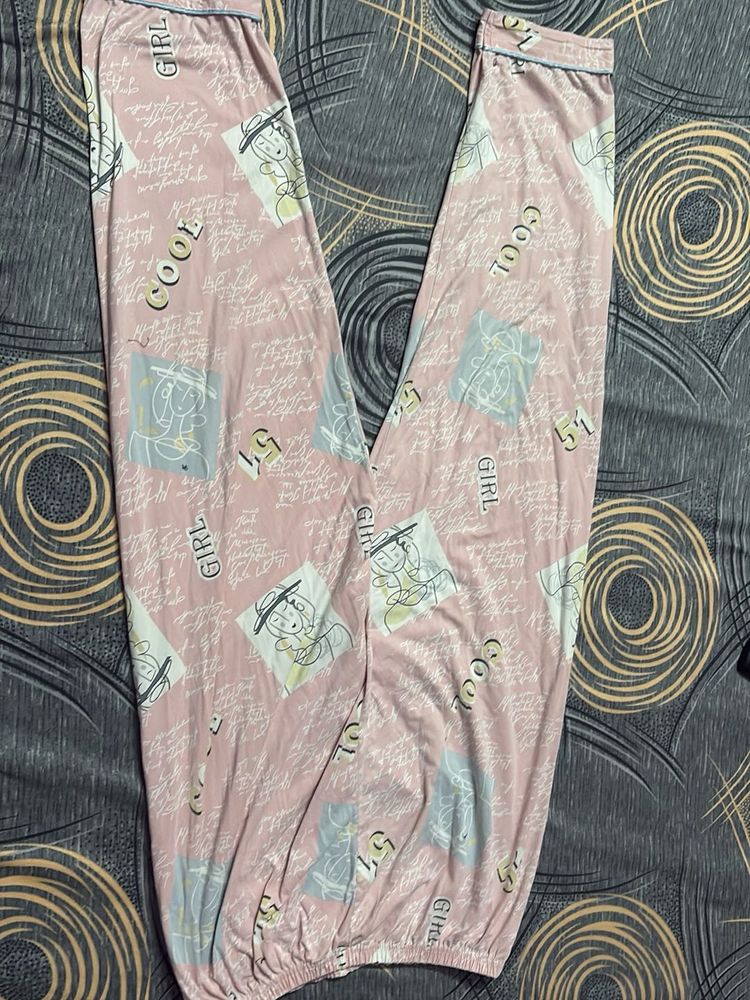 Cute Cartoon Print Pajama Pants