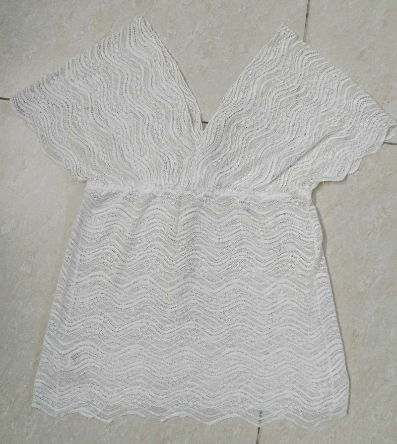 White Lace Cover-Up