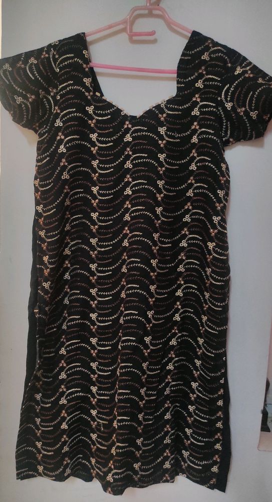 cotton embroidered kurti