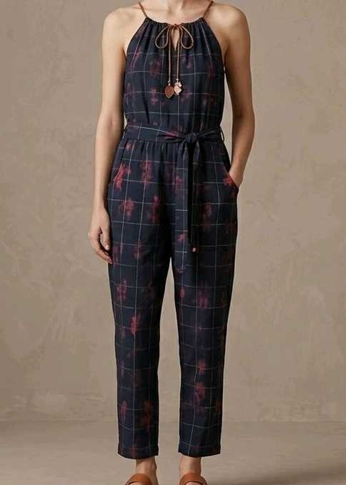 Stylish Plaid Jumpsuit