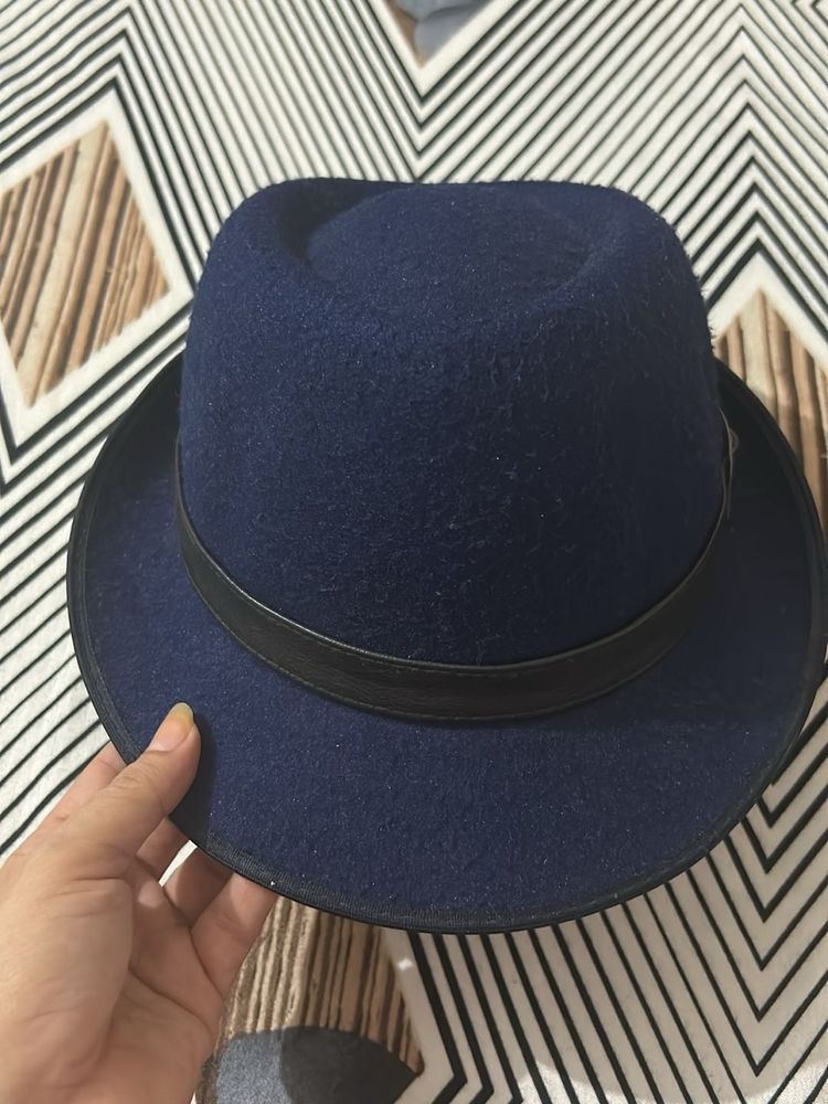 today offer Navy Blue Fedora Hat