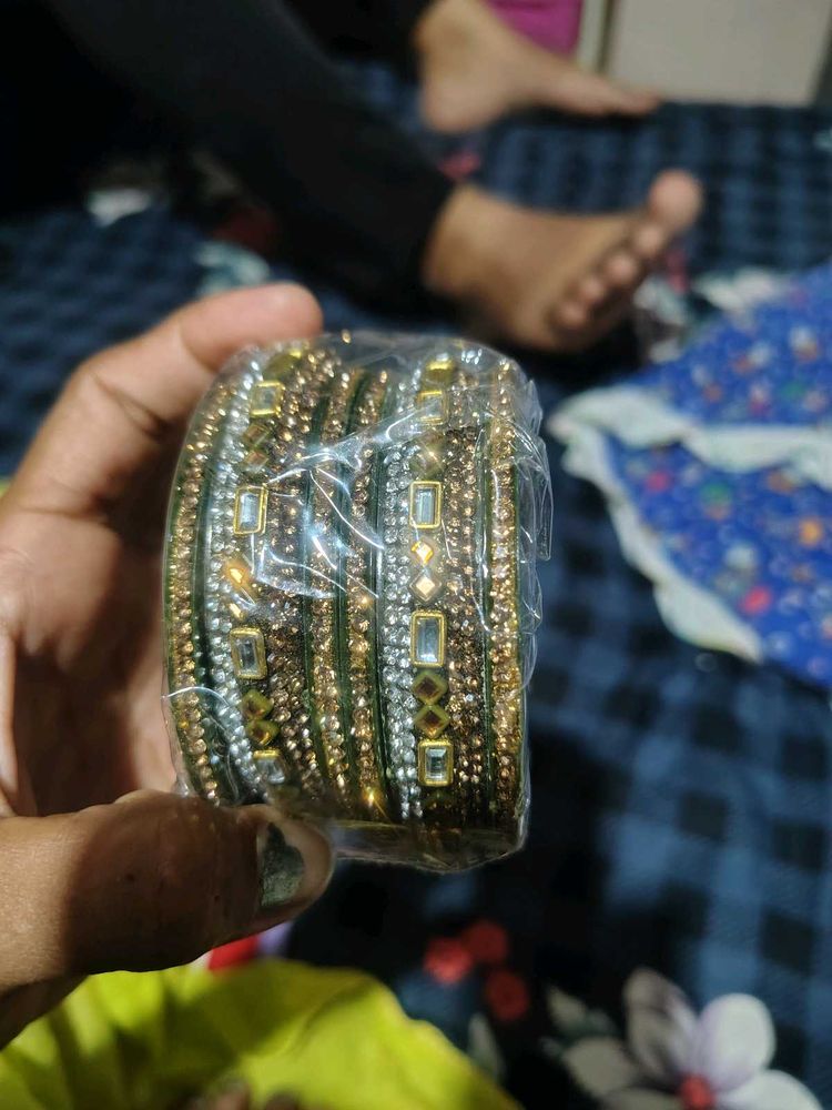 Sparkling Embellished Bangles