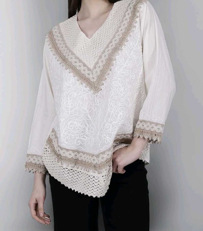 beige kurti