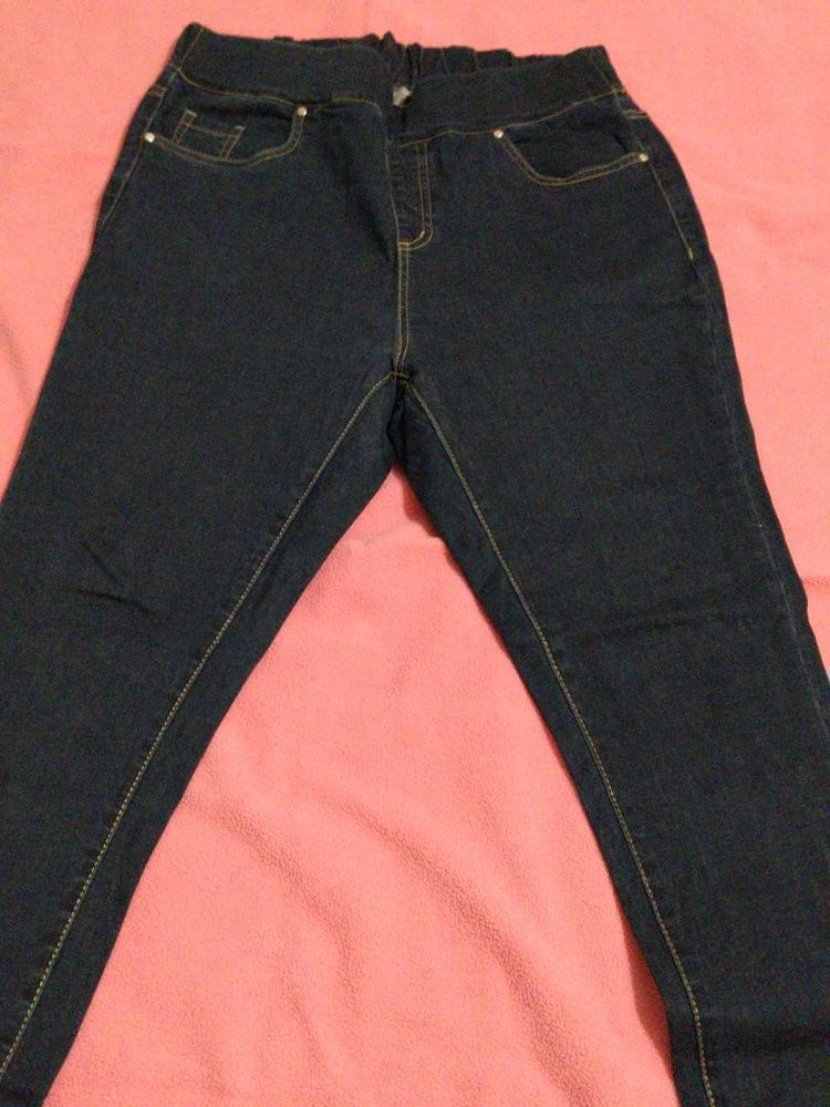 Classic Dark Wash Denim Jeans