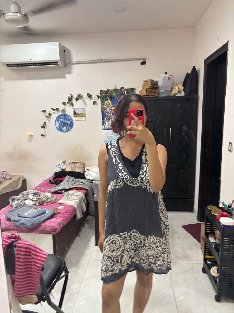 Women's Printed Sleeveless Dress