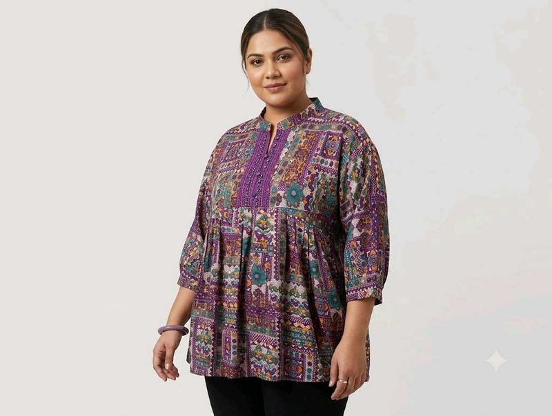 Boho Print Cotton Kurta