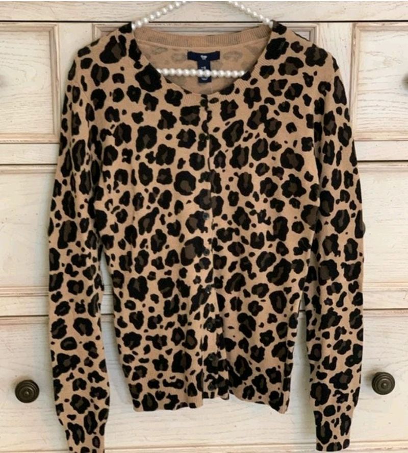 ANIMAL PRINT CARDIGAN