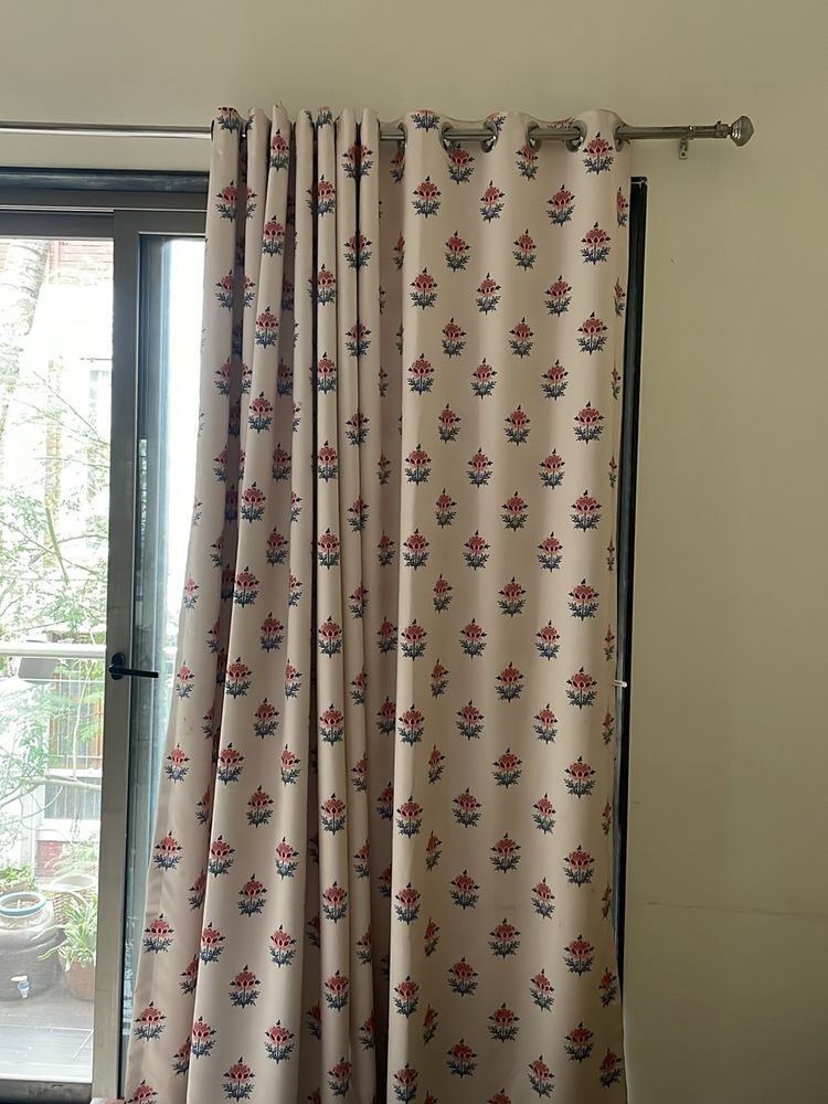 8 Feet Door Curtains- Pair Of 2