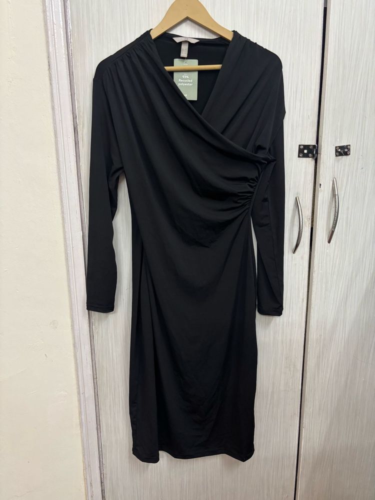 H&amp;M Black Bodycon Dress