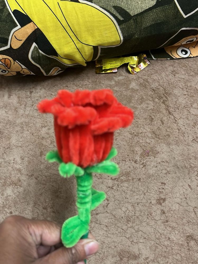 Handmade Red Rose Flower Decor