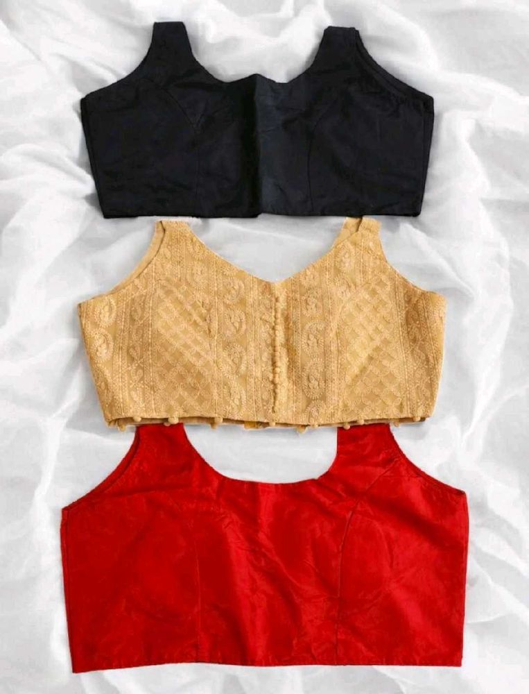 Set of 3 Ethnic Ready-to-Wear Blouses