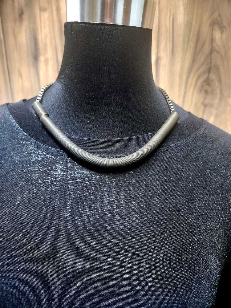 90%.off Sale Unique Silver Tone Chain Necklace