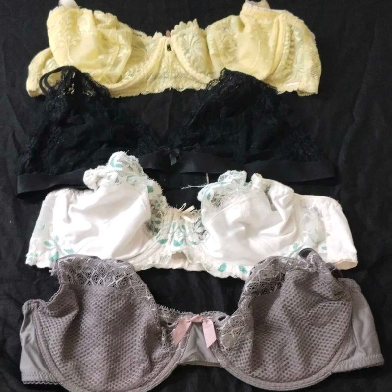 Lot of 4 Bras underwired