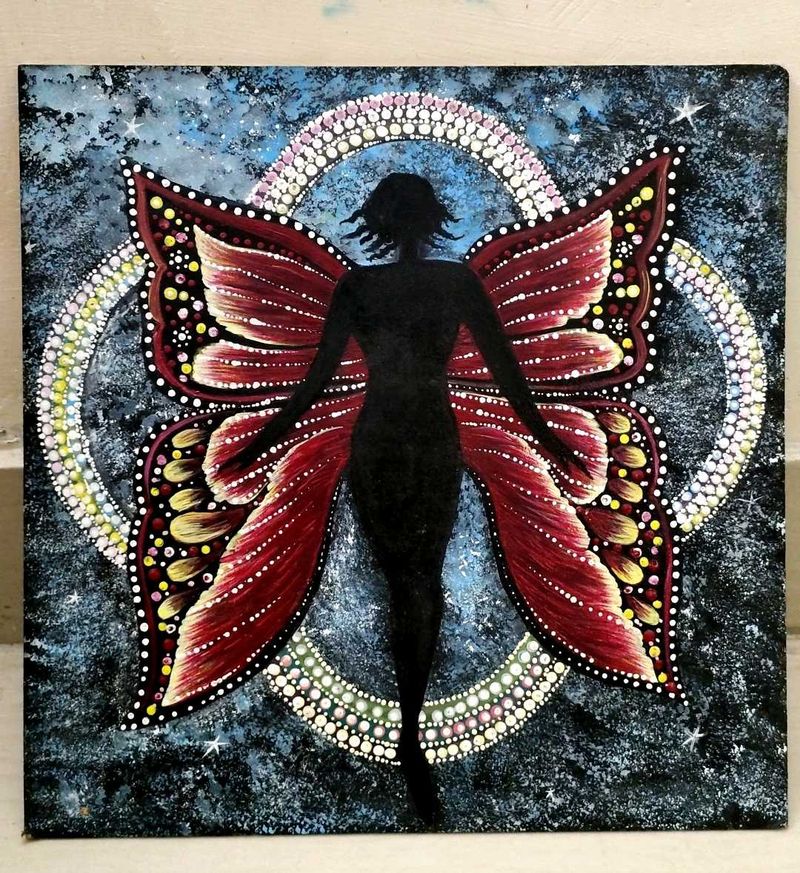 Hand-painted Butterfly Fairy Artwork 🔮🧚