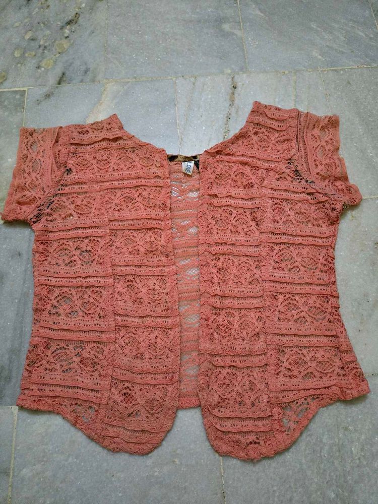 Cropped Lace Jacket